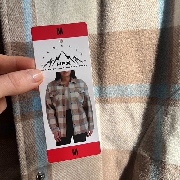 NWOT Thick Flannel Jacket with 4 Pockets - Picture 8 of 9